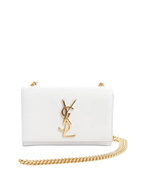 ysl white bag with gold chain|ysl over the shoulder bag.